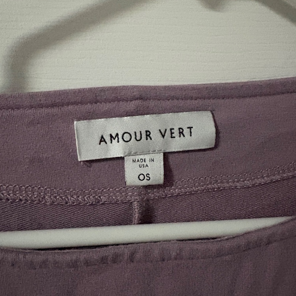 Soft Mauve Sweatshirt Dress, one-size-fits-all - Picture 3 of 4